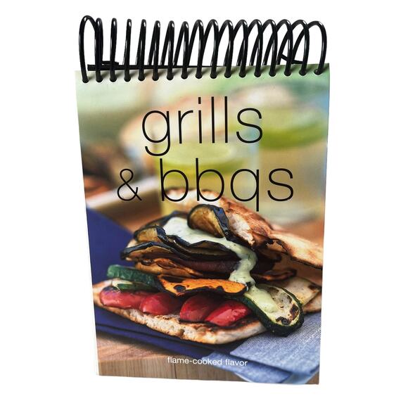 GRILLS & BBQS Flame-Cooked Flavor Top Spiral Cookbook Stand Bay Books Color - Picture 2 of 12